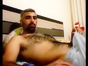 Hairy Horny Daddy Strokes His Big Cock