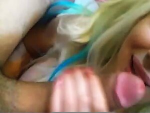 Blonde Amateur Webcam Girl Sucks and Gets Fucked